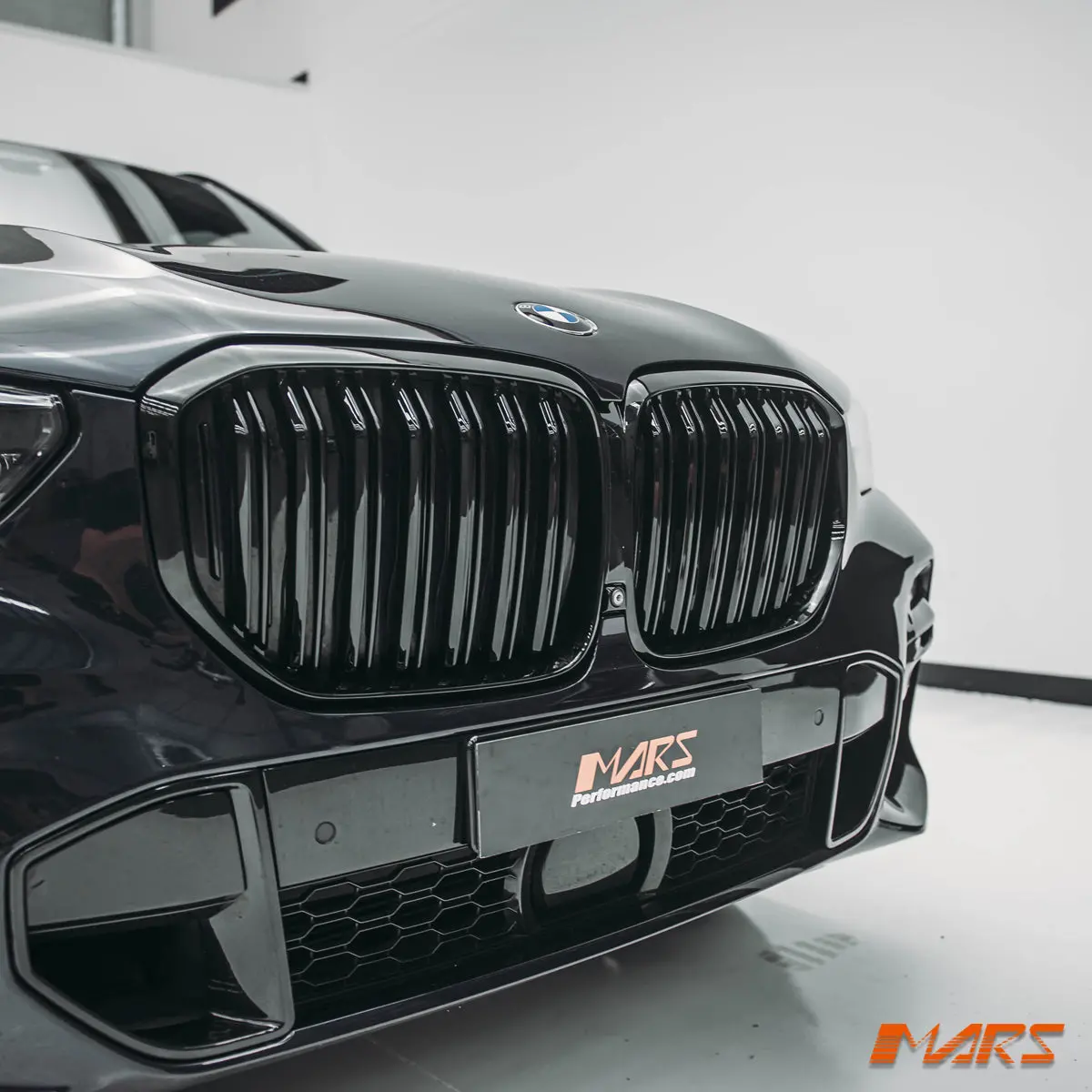 Gloss Black X5m Style Front Bumper Bar Kidney Grille Grill Bodykit For Bmw X5 G05 Pre Lci 2018-2023 1