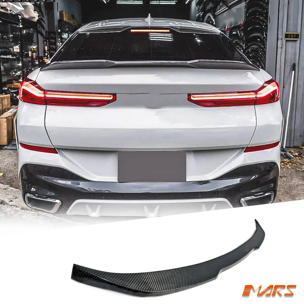 Performance Pro Style Dry Carbon Fibre Rear Trunk Lip Spoiler Wing Bodykit For Bmw X6 G06 & F96 X6m 1
