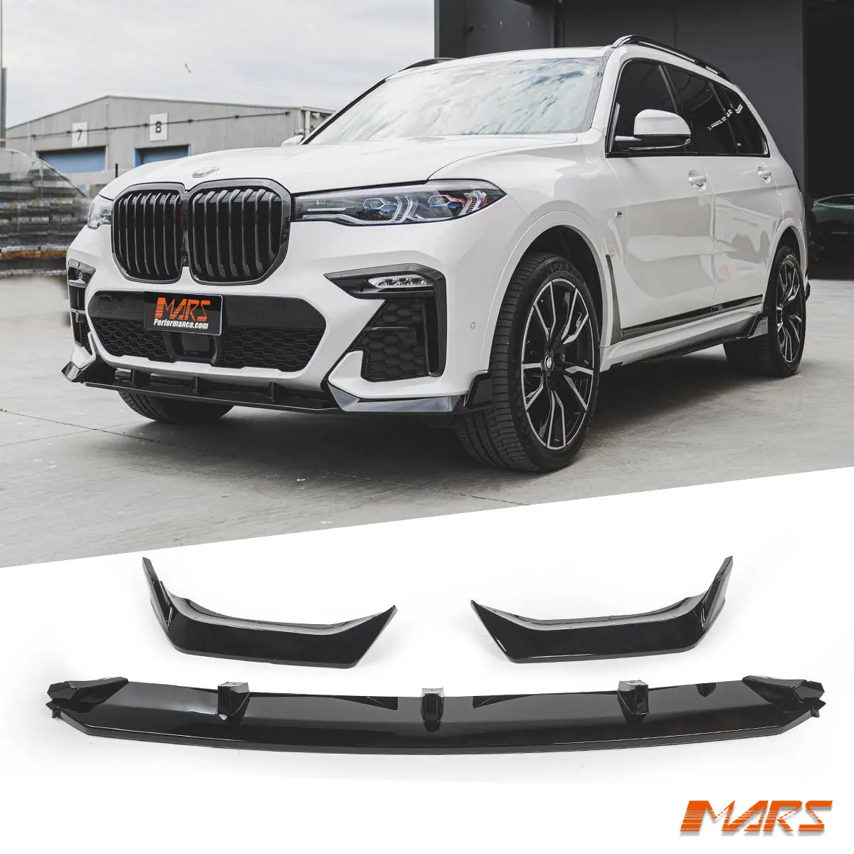 Performance Aero Dynamic Lower Front Bumper Bar Splitters Lip Spoiler Bodykit For Bmw G07 X7 Pre Lci M Sport 2019-2022 1