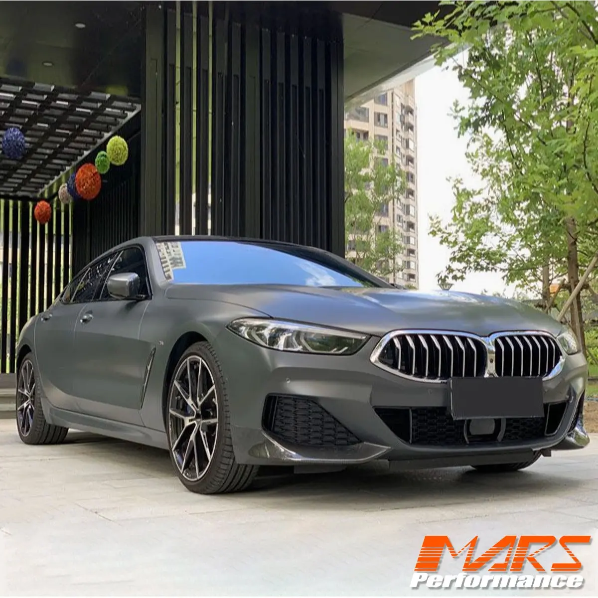 Flokraft Dry Carbon Fibre Front Bumper Bar Side Splitters Spoiler Bodykit For Bmw 8 Series G14 G15 G16 2019-2023 1
