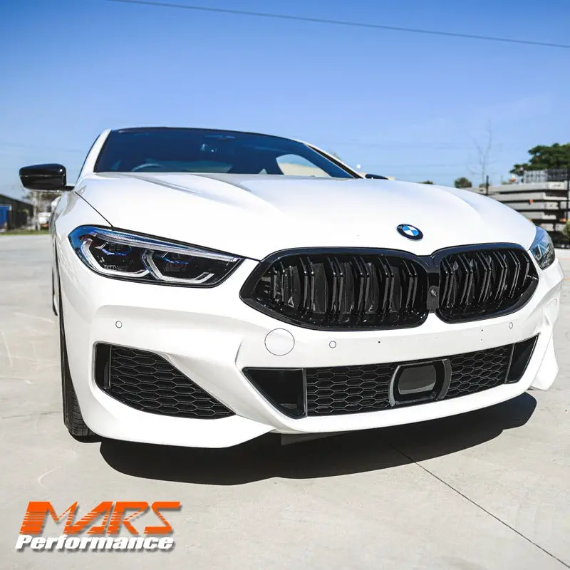 Gloss Black Front Bumper Bar Kidney Grille Grill Bodykit For Bmw 8-Series G14 G15 G16 & M8 F91 F92 F93 2019-2024 1