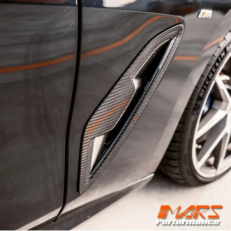 M Performance Style Dry Carbon Fibre Side Fender Guard Vents For Bmw 8 Series G14 G15 G16 2019-2024 1