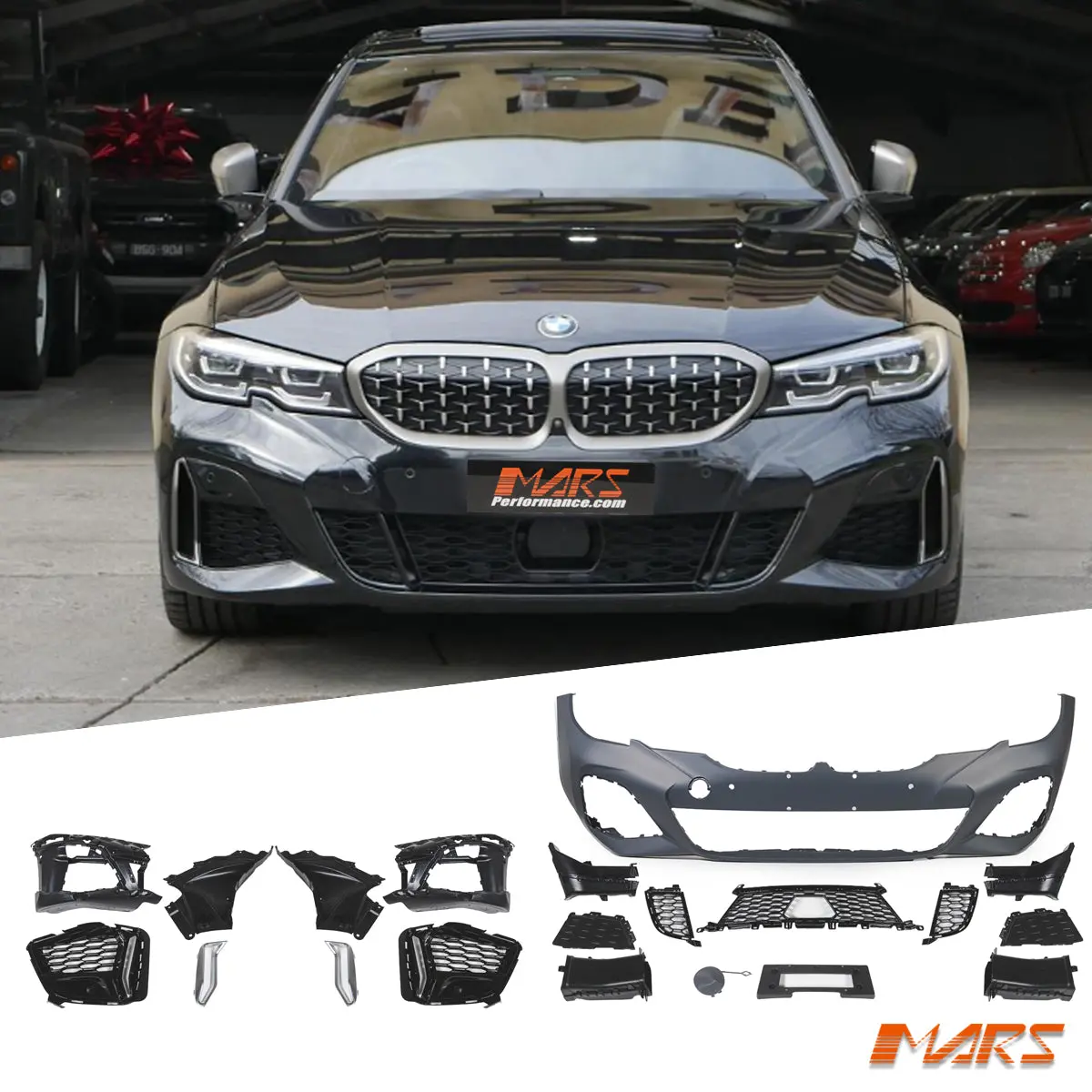 M Sport Style Front Bumper Bar Bodykit For Bmw 3-Series G20 G21 320I 320D 330E 330I 340I Pre Lci 2018-2022 1