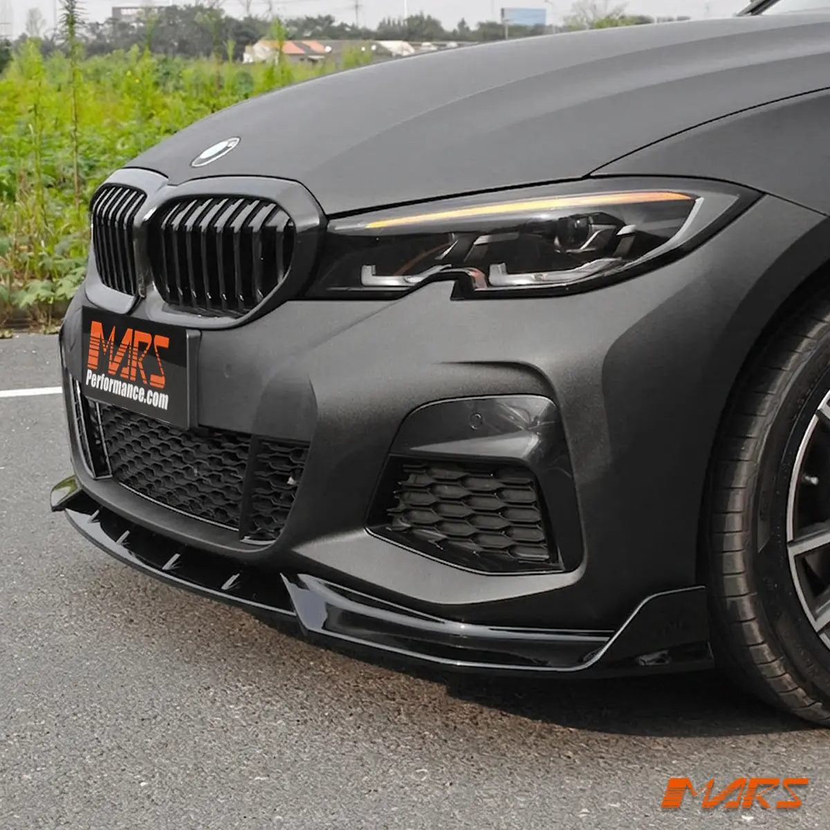 Floaro Gloss Black Lower Front Bumper Bar Lip Spoiler Bodykit For Bmw 3-Series M Sport G20 Sedan G21 Wagon, Pre Lci 2018-2022 1
