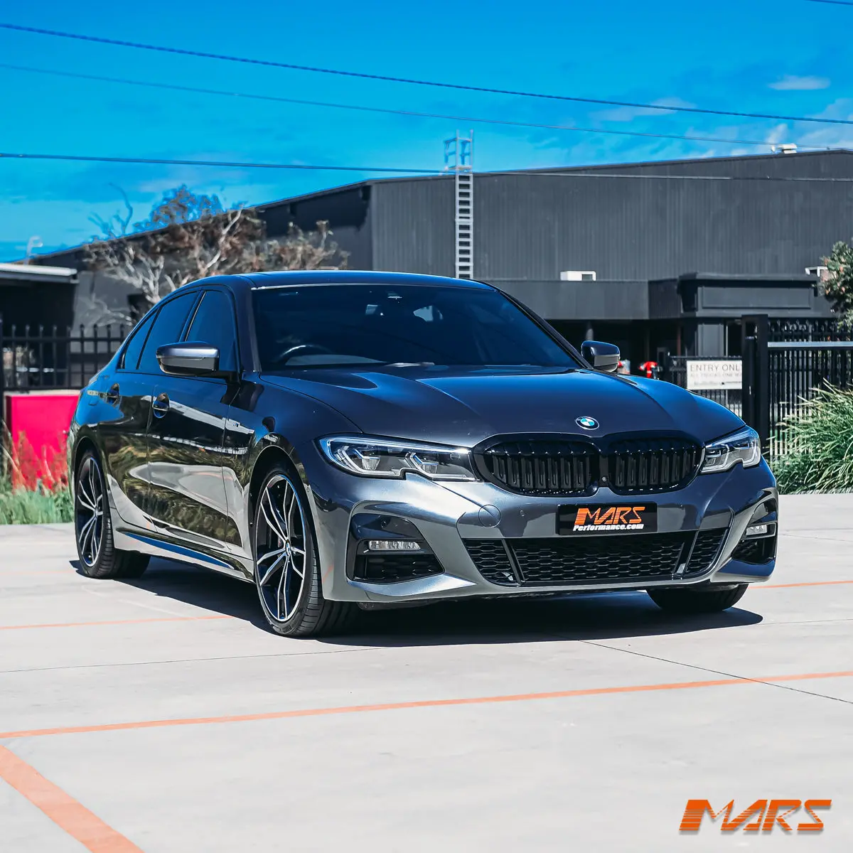 Gloss Black M Sport Style Front Bumper Bar Grill Grille Bodykit For Bmw 3-Series G20 Sedan & G21 Wagon, Pre Lci 2018-2022 2