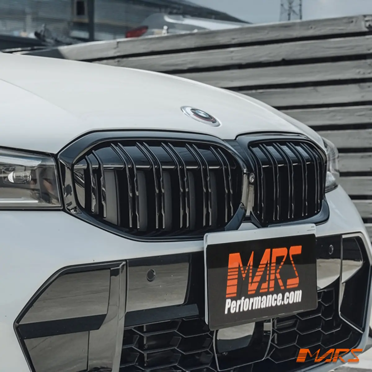 Gloss Black M3 Style Front Bumper Bar Grill Grille Bodykit For Bmw 3-Series G20 Sedan & G21 Wagon, Lci 2022-2026 1