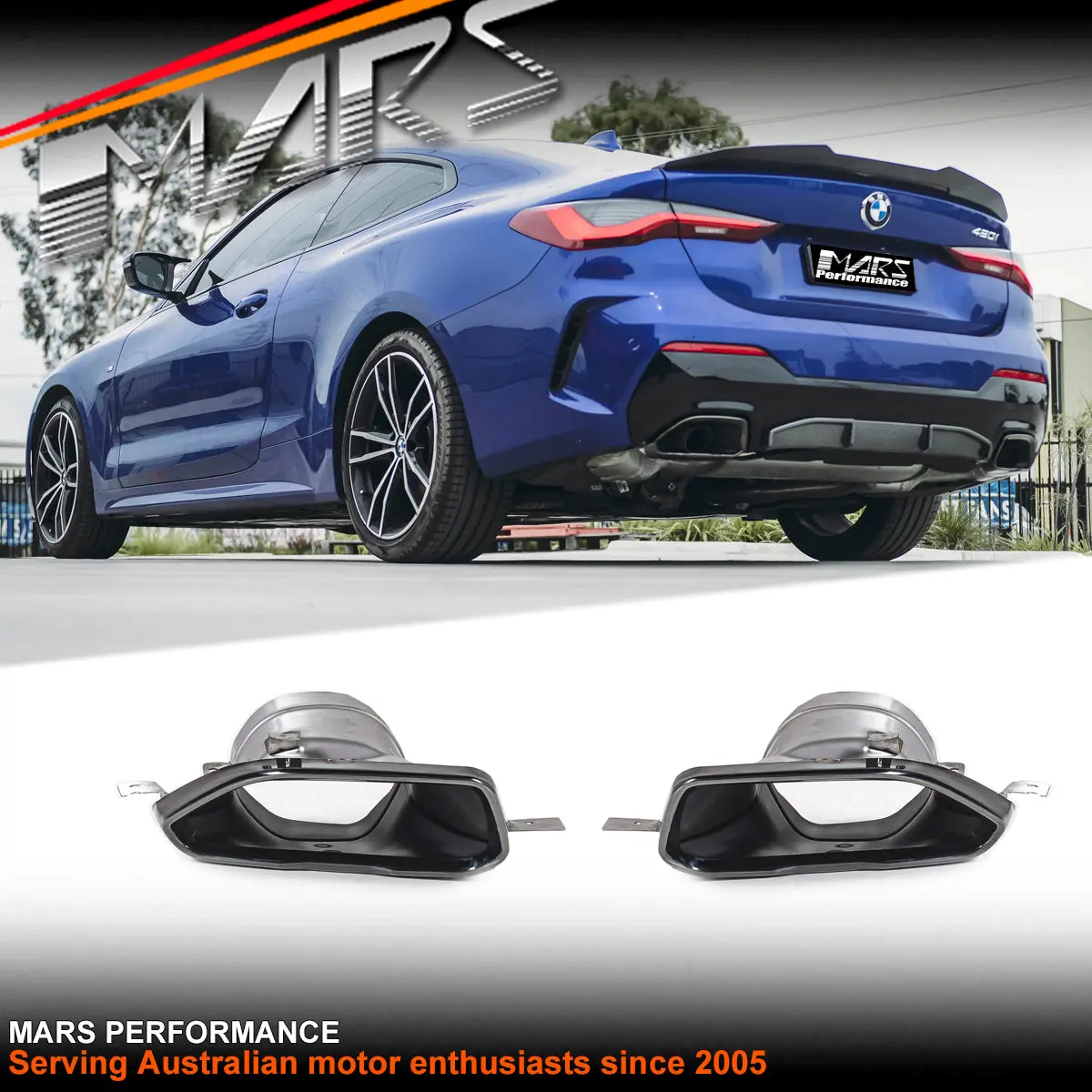 Black Replacement Exhaust Muffler Tips For Bmw M Sport Bumper G20 M340i G22 G26 M440i G42 M240i 1