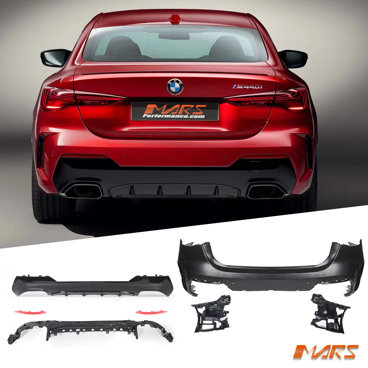 M340i M Sport Style Rear Bumper Bar Bodykit For Bmw 4 Series G22 Coupe & G23 Convertible 2020-2025 1