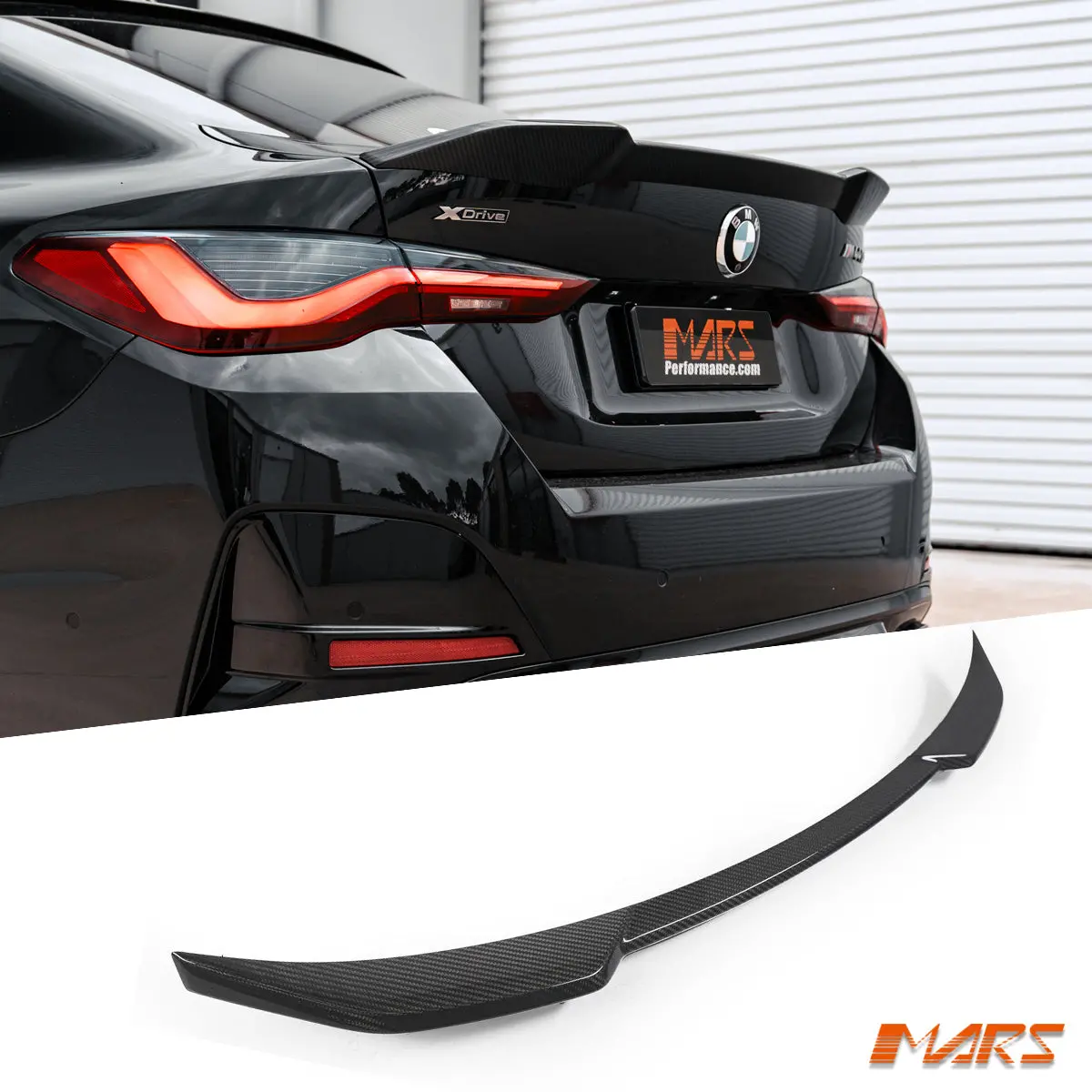 Dry Carbon Fibre Performance Rear Boot Lip Spoiler Bodykit For Bmw 4-Series G26 Gran Coupe 2021-2024 1