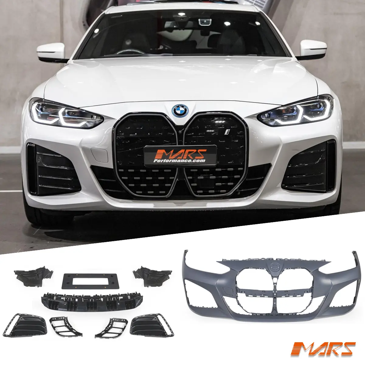 M Sport Front Bumper Bar Bodykit For Bmw 4-Series & I4 G26 Gran Coupe 2021-2024 1