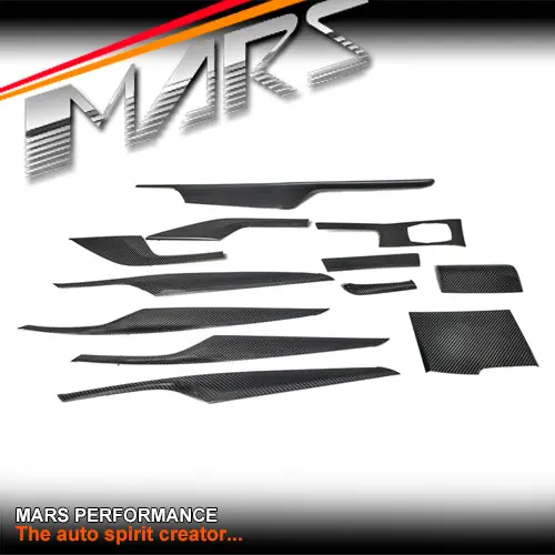 Real Carbon Fibre Rhd Interior Dash Trim & Door Handle Covers For Bmw 5 Series G30 G31 Pre Lci 2017-2020 1