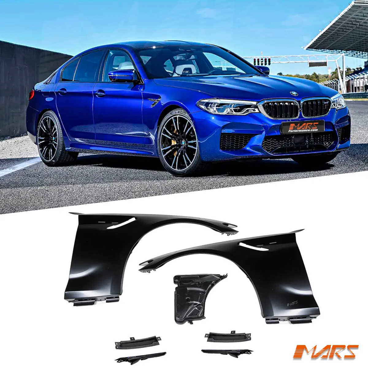 M5 Style Side Fender Guards Bodykit With Vents For Bmw 5 Series G30 Sedan & G31 Wagon 2017-2023 1