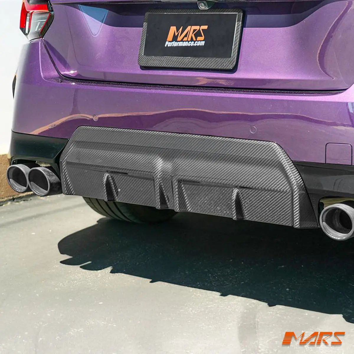 M Performance Style Dry Carbon Fibre Rear Bumper Diffuser Bodykit For Bmw 2 Series G42 2021-2024 1