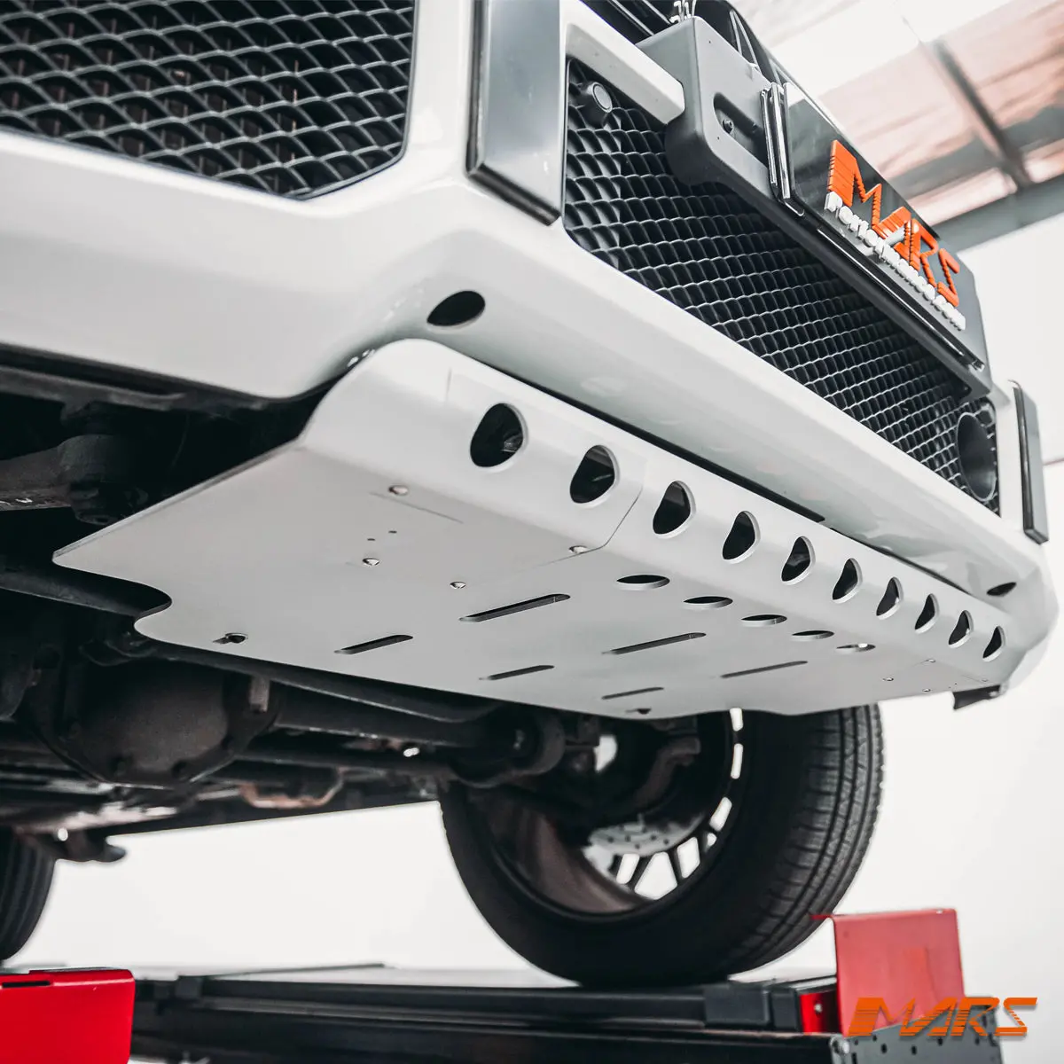 Titanium Alloy Front Lower Skid Plate Guard Splash Shield For Mercedes-Benz G-Class W463 G63 Amg 2014–2018 1