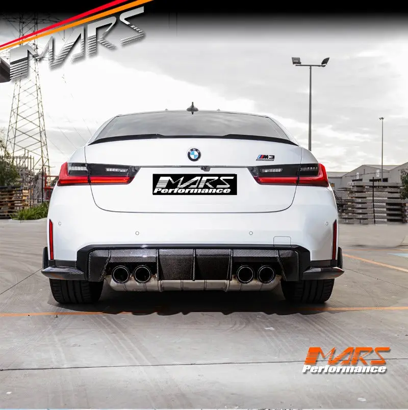 M Performance Style Pre Pregged Dry Carbon Fiber Rear Bumper Bar Replacement Diffuser Bodykit For Bmw G82 G83 M4 & G80 G81 M3 2