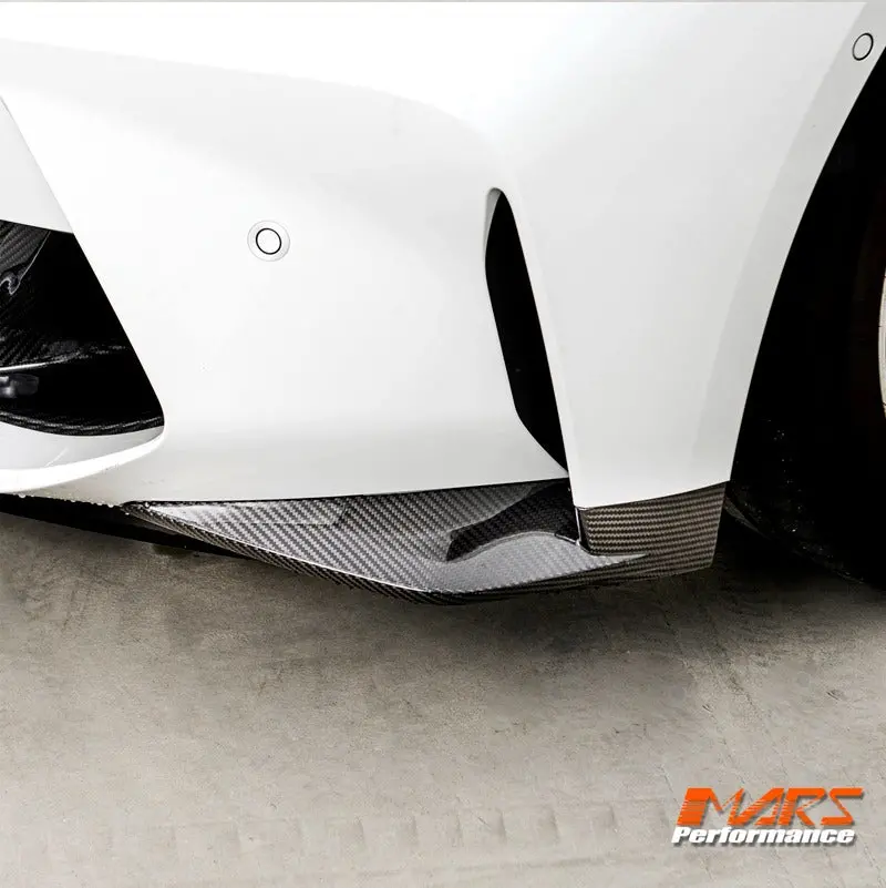 Dry Carbon Fibre Front Bumper Bar Replacement Side Splitters Bodykit For Bmw G82 G83 M4 & G80 G81 M3 1