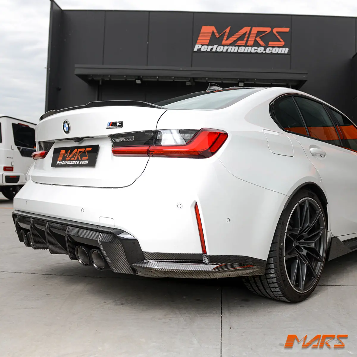 Dry Carbon Fibre Rear Bumper Bar Replacement Side Apron Winglets Bodykit For Bmw G80 G81 M3 1