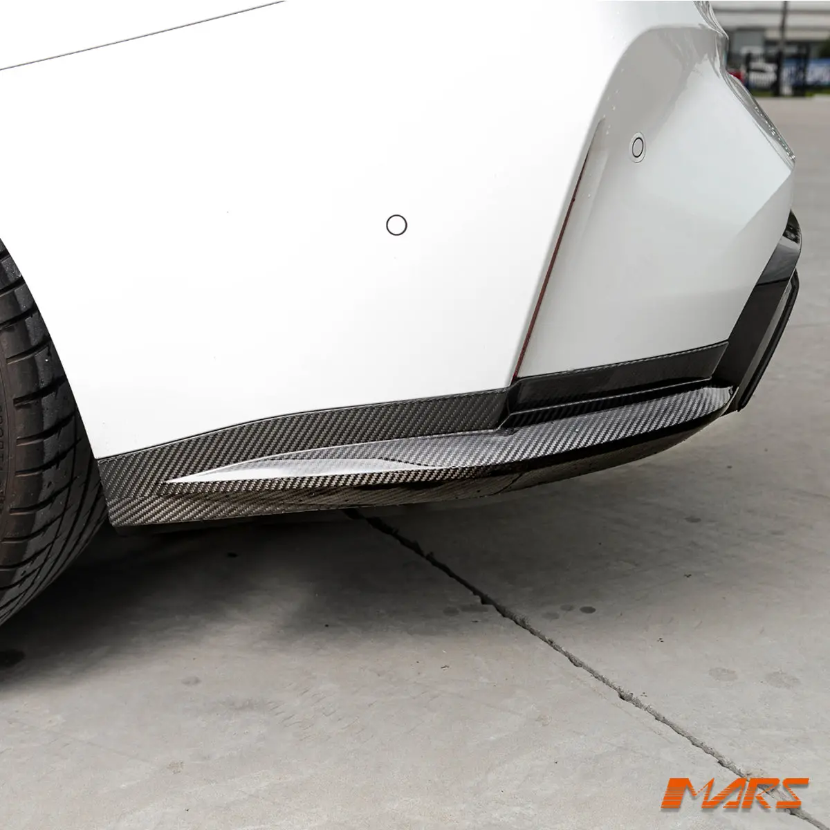 Dry Carbon Fibre Rear Bumper Bar Side Splitter Apron Winglets Cover Trim Bodykit For Bmw G80 G81 M3 1