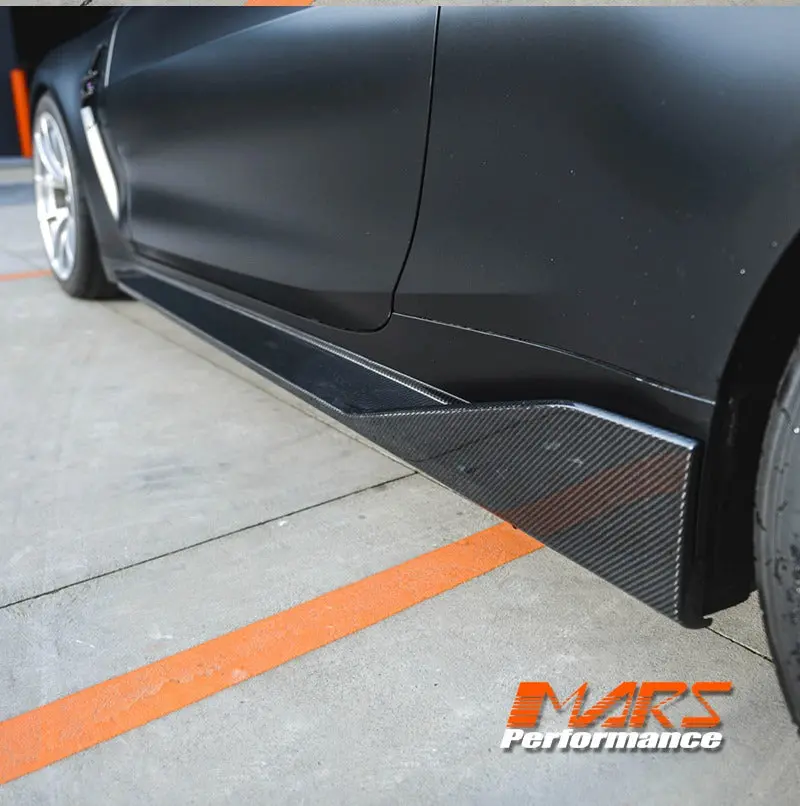 M Performance Style Pre Pregged Dry Carbon Fiber Replacement Side Skirts For Bmw G82 G83 M4 Bodykit 1