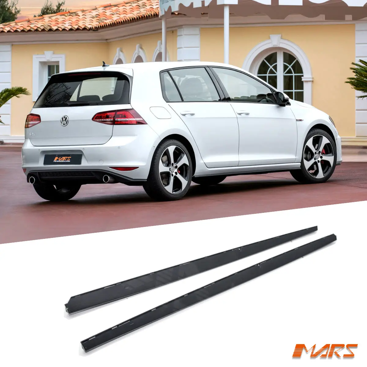 Gti Style Lower Side Skirt Bottom Lips Bodykit For Volkswagen Vw Golf Vii 7 & 7.5 Hatch 2013-2020 1