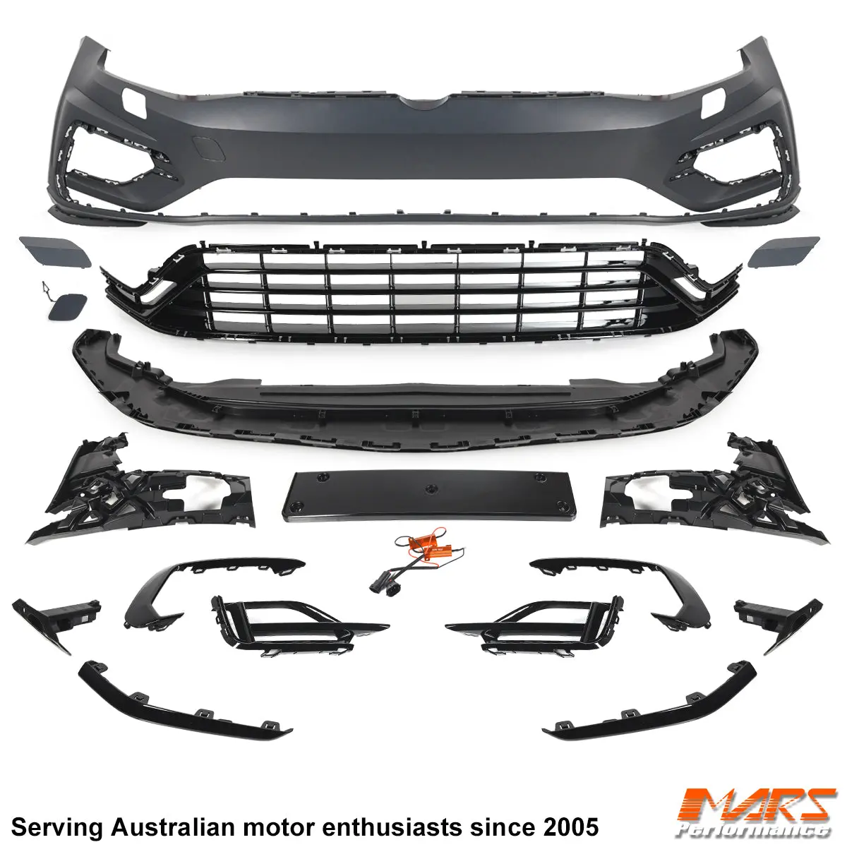 Mk-7.5 Update R Style Front Bumper Bar Bodykit For Volkswagen Vw Golf Vii Mk-7 2012-2017 1