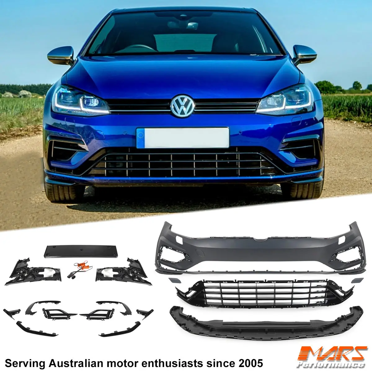 R Style Front Bumper Bar Bodykit For Volkswagen Vw Golf 7.5 Mk-7.5 2018-2020 1