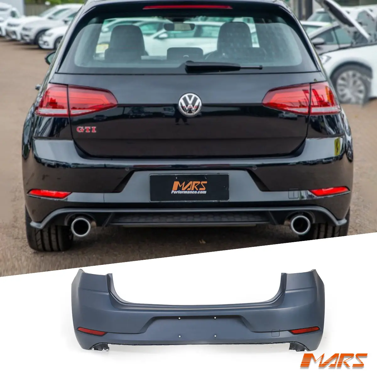 Oe Rear Bumper Bar Bodykit For Volkswagen Vw Golf 7.5 Mk-7.5 Hatch 2018-2020 1