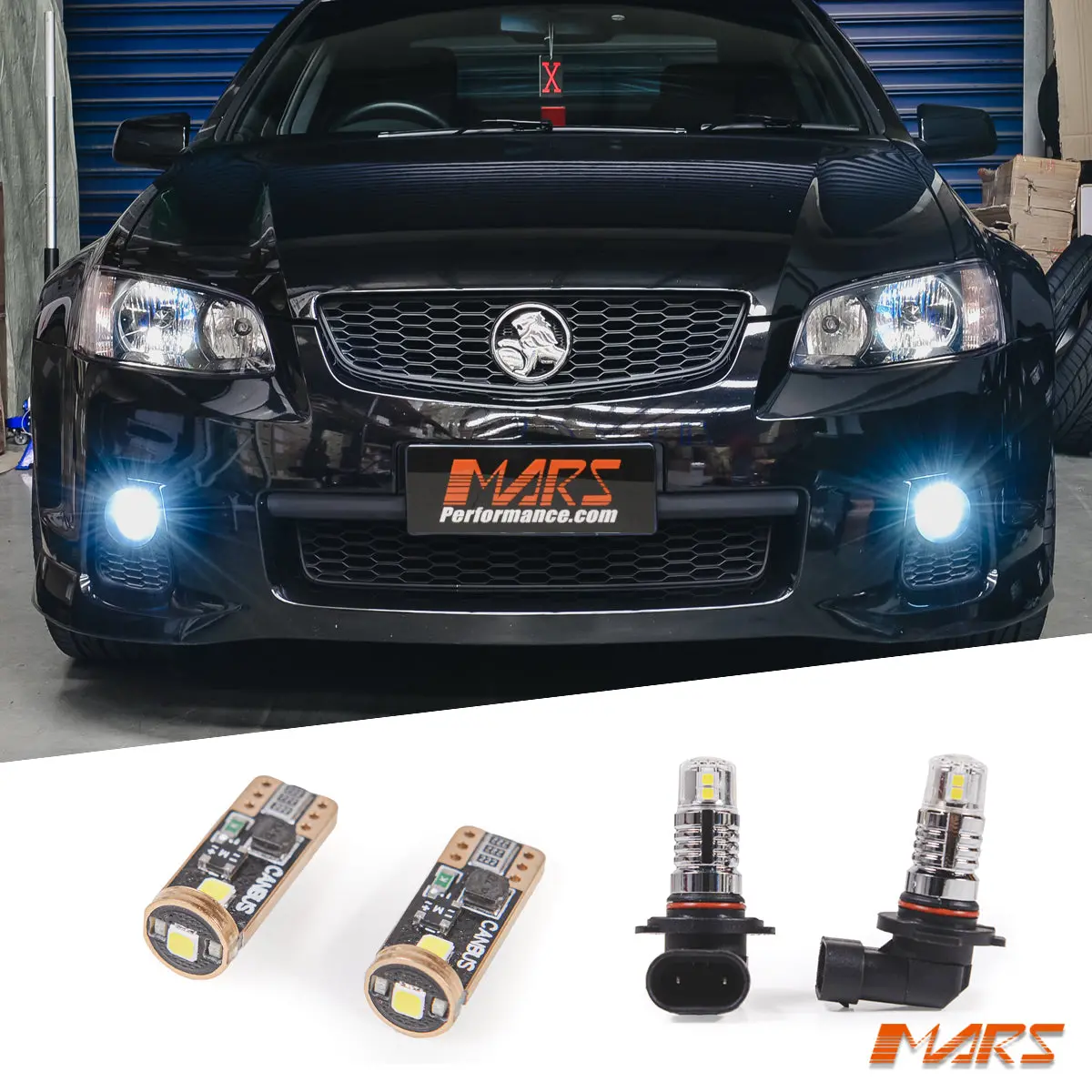 Mars Led Headlight Parker & Fog Light Bulbs For Holden Commodore Ve Series 2 1