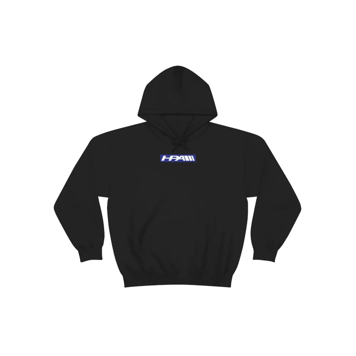 Hpa Blue Box Logo Unisex Hooded Sweatshirt 1