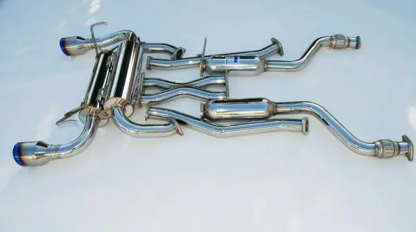 Invidia 09+ 370Z Gemini Rolled Titanium Tip Cat-Back Exhaust 1