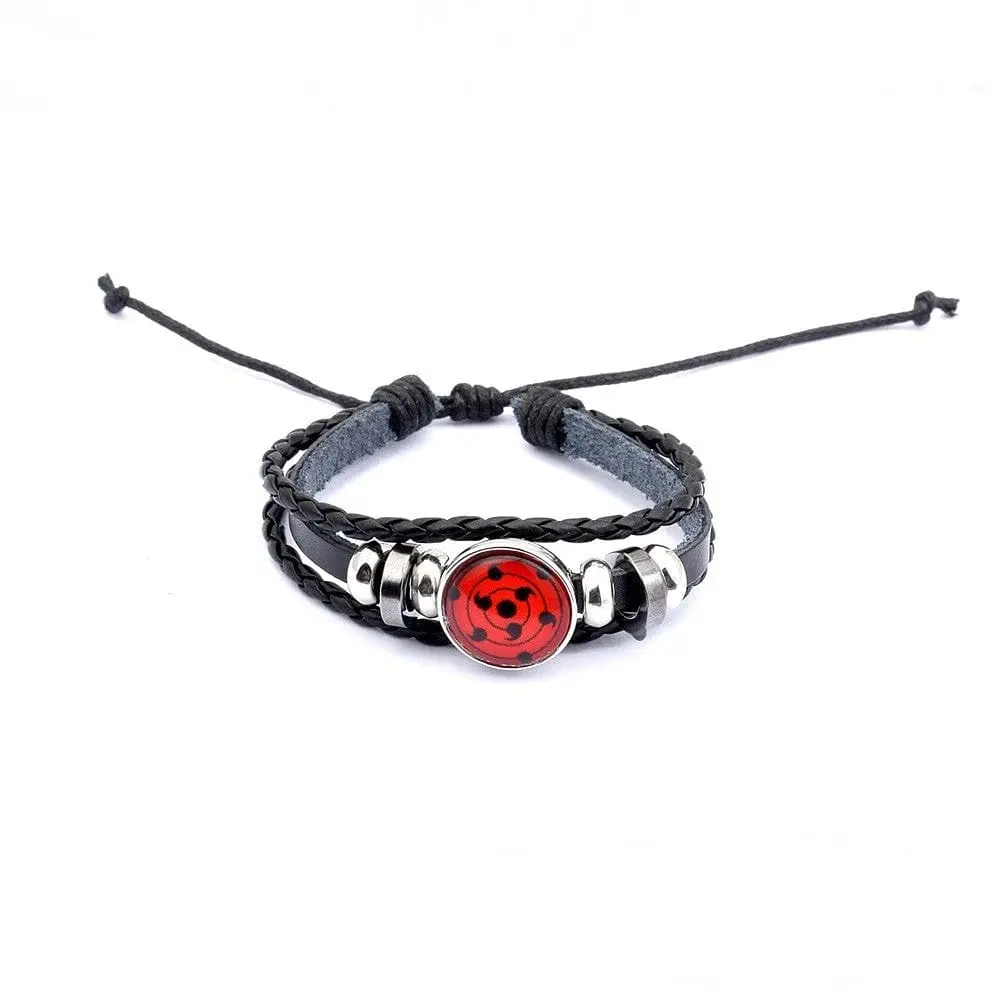 Naruto Jubbi Sharingan Leather Bracelets 1