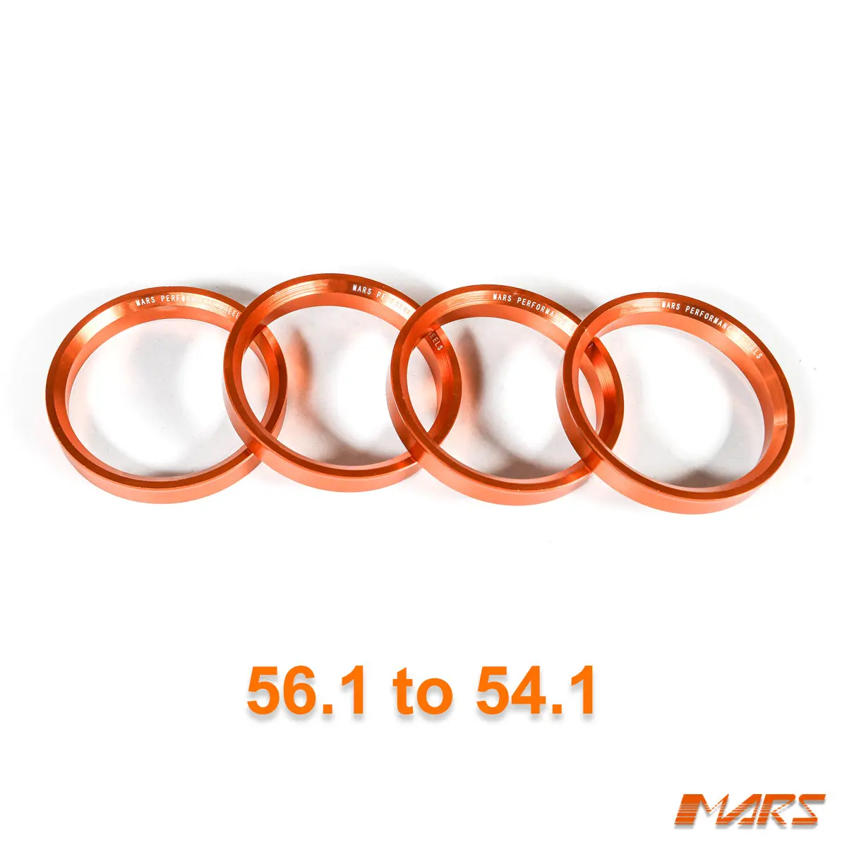 4X Mars Performance Wheels Hub Centric Rings Aluminium Alloy Od = 56.1 Mm To Id = 54.1 Mm 1