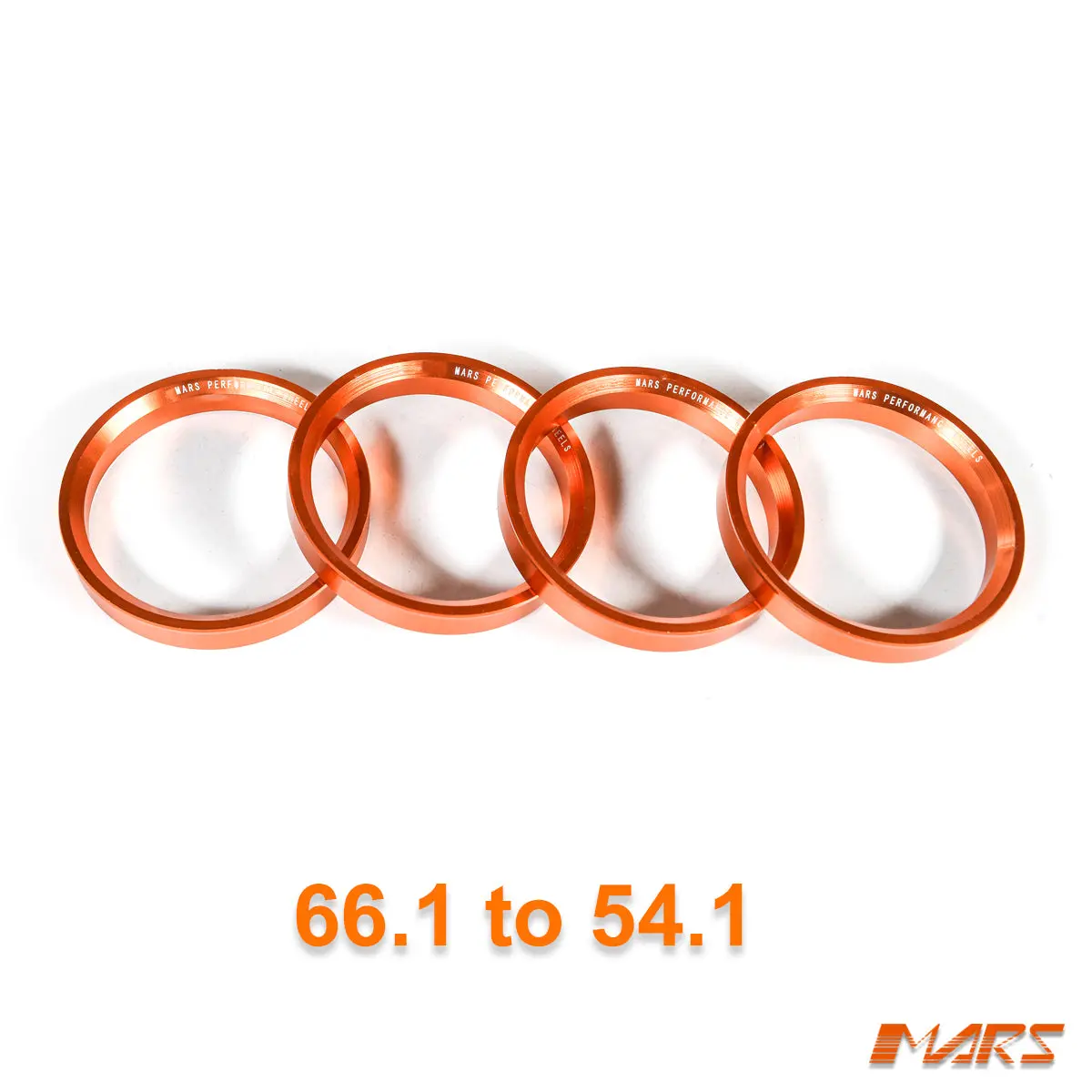 4X Mars Performance Wheels Hub Centric Rings Aluminium Alloy Od = 66.1 Mm To Id = 54.1 Mm 1