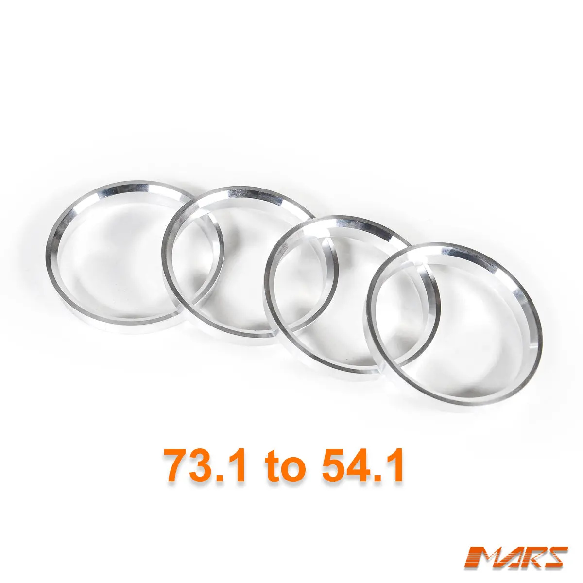 4X Mars Performance Wheels Hub Centric Rings Aluminium Alloy Od = 73.1 Mm To Id = 54.1 Mm 1