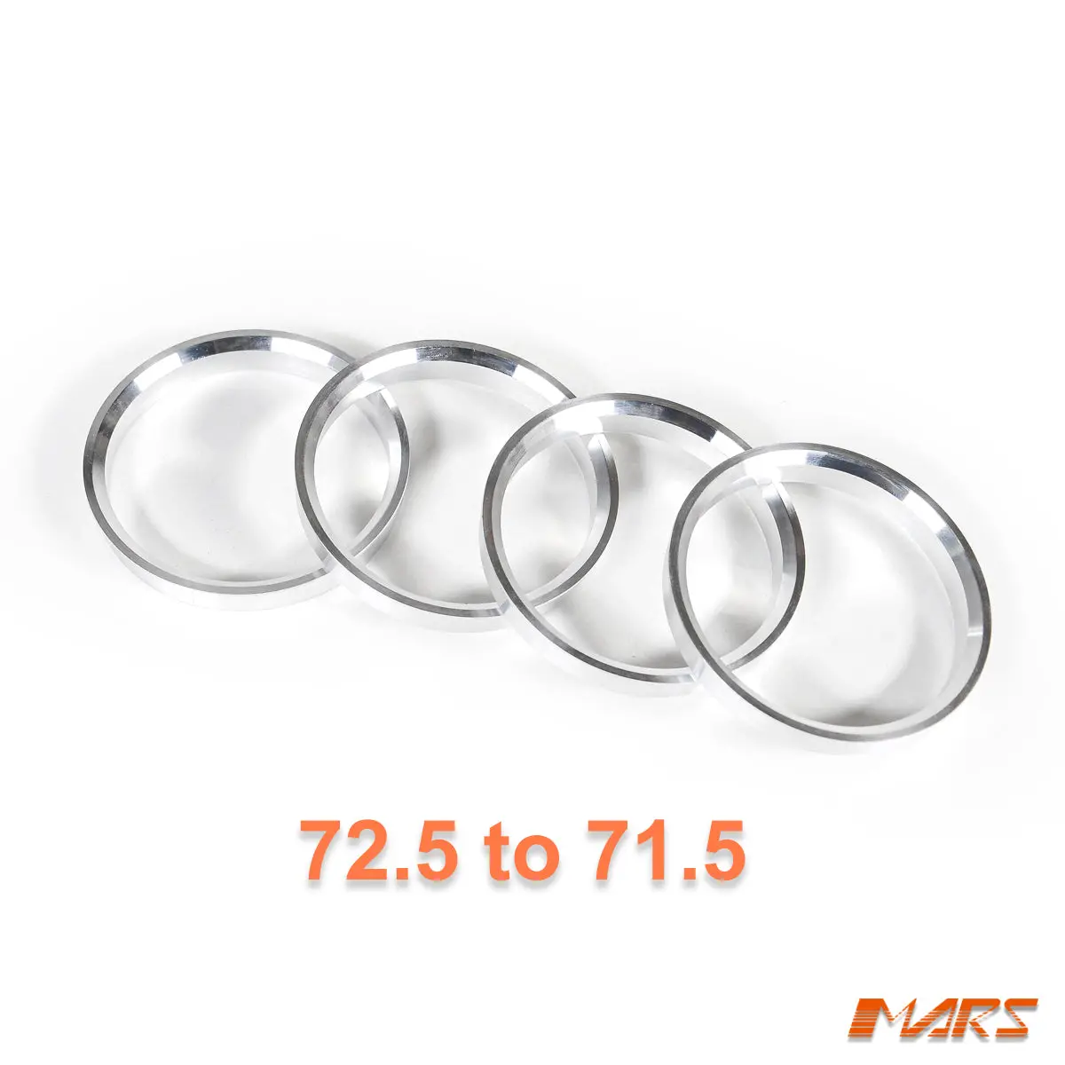 4X Mars Performance Wheels Hub Centric Rings Aluminium Alloy Od = 73.1 Mm To Id = 71.5 Mm 1