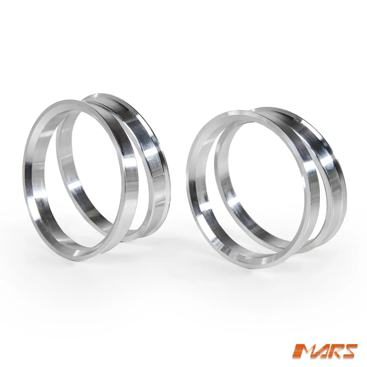 4X Mars Performance Wheels Hub Centric Rings Aluminium Alloy Od = 73.1 Mm To Id = 71.5 Mm 2