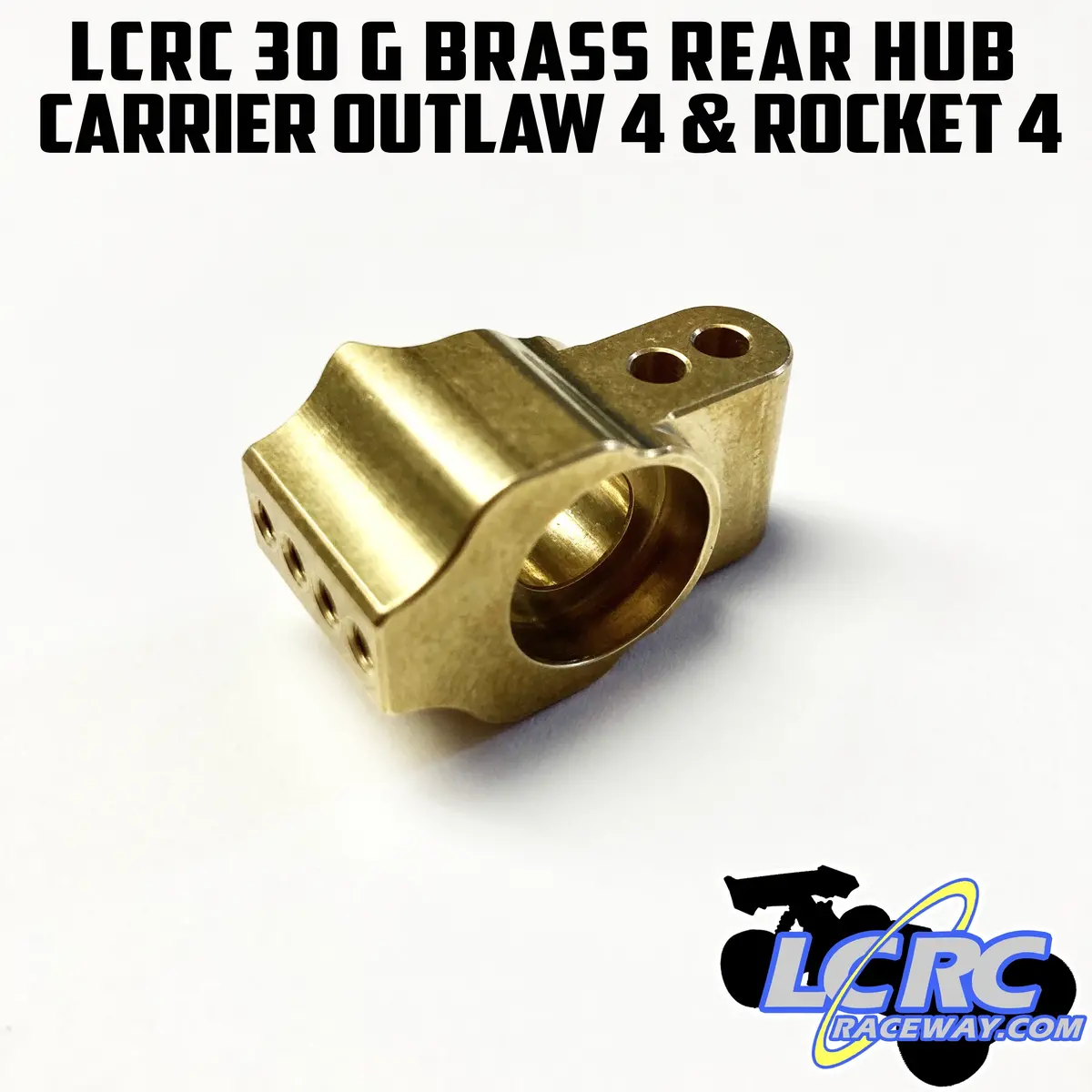 Lcrc 30 G Brass Rear Hub Carrier For Custom Works Outlaw 4, Outlaw 5 & Rocket 4, Rocket 5 1