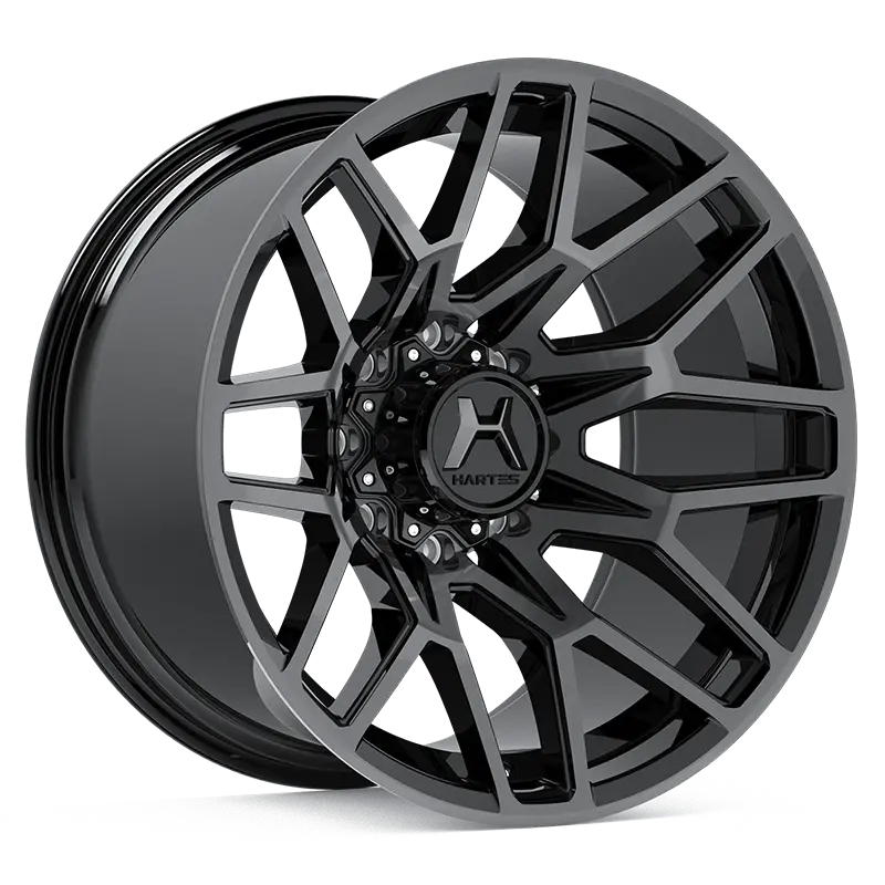 Hartes Metal Wheels Crossbow Black Dark Tint Lacquer Machined Face 1