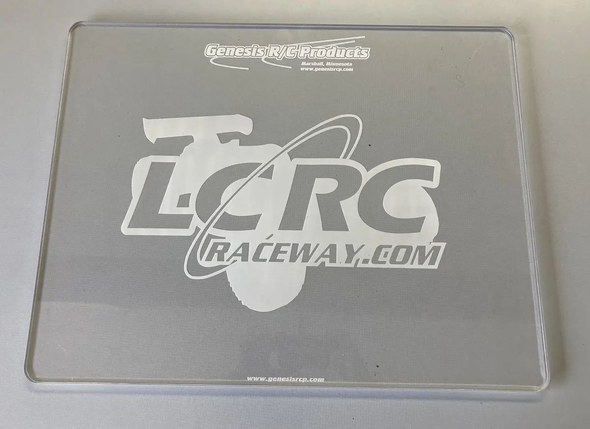 Lcrc Raceway Custom Clear Acrylic Pit Board - 1:8 Scale - 17.5 X 22.5 Pitboard 1