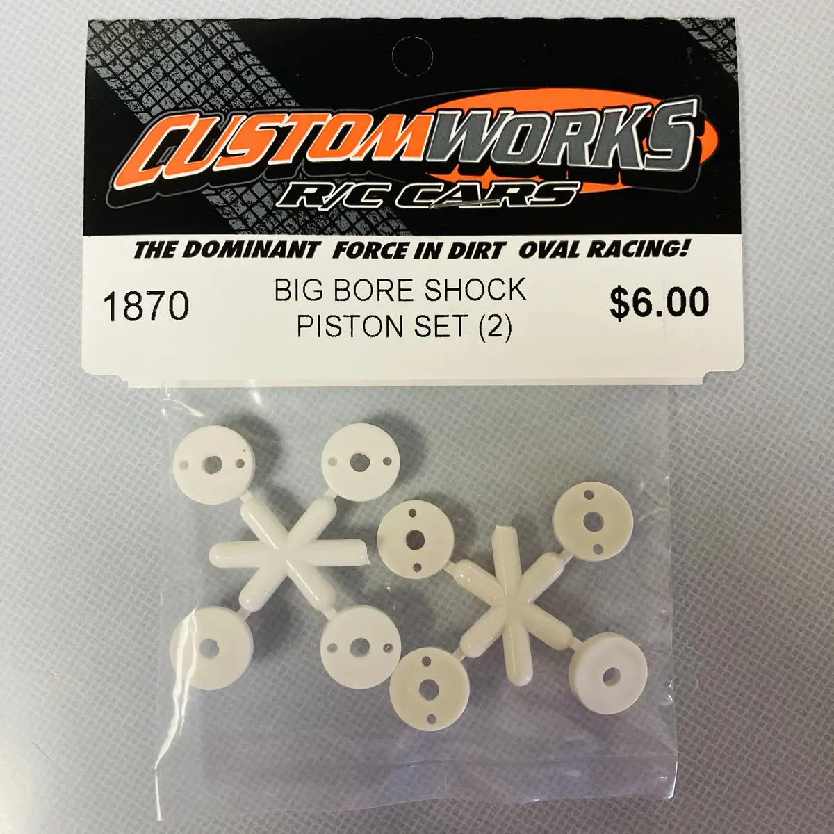 Custom Works 1870 Big Bore Shock Piston Set (2) 1