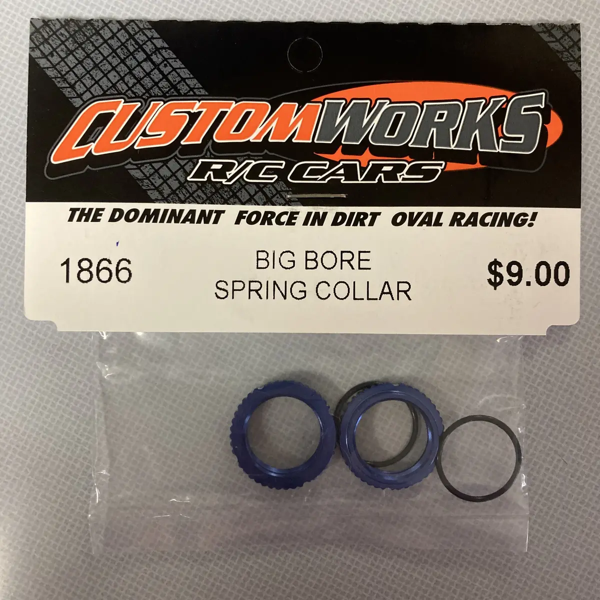 Custom Works 1866 Big Bore Spring Shock Collars (Blue) 1