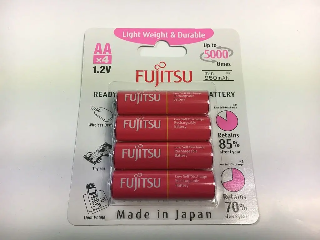 Fujitsu Aa 4Pcs 1.2V 950Mah Rechargeable Battery 1