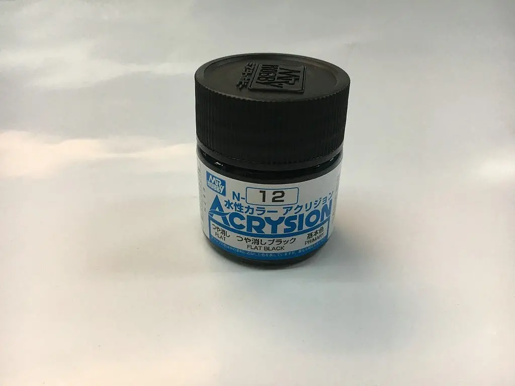 Gnz-N12: Gnz-N12 Flat Black 10Ml Bottle 1
