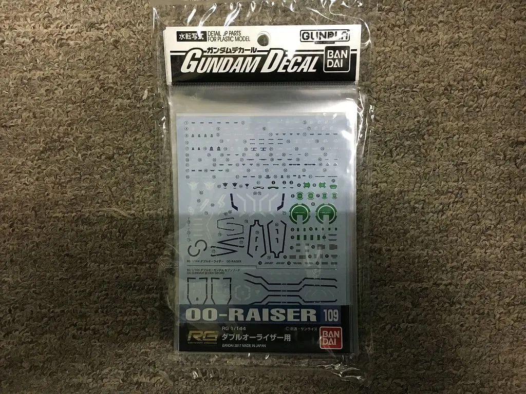 Bandai 221289 Gundam Decal No.109 Rg 1/144 Oo-Raise 1