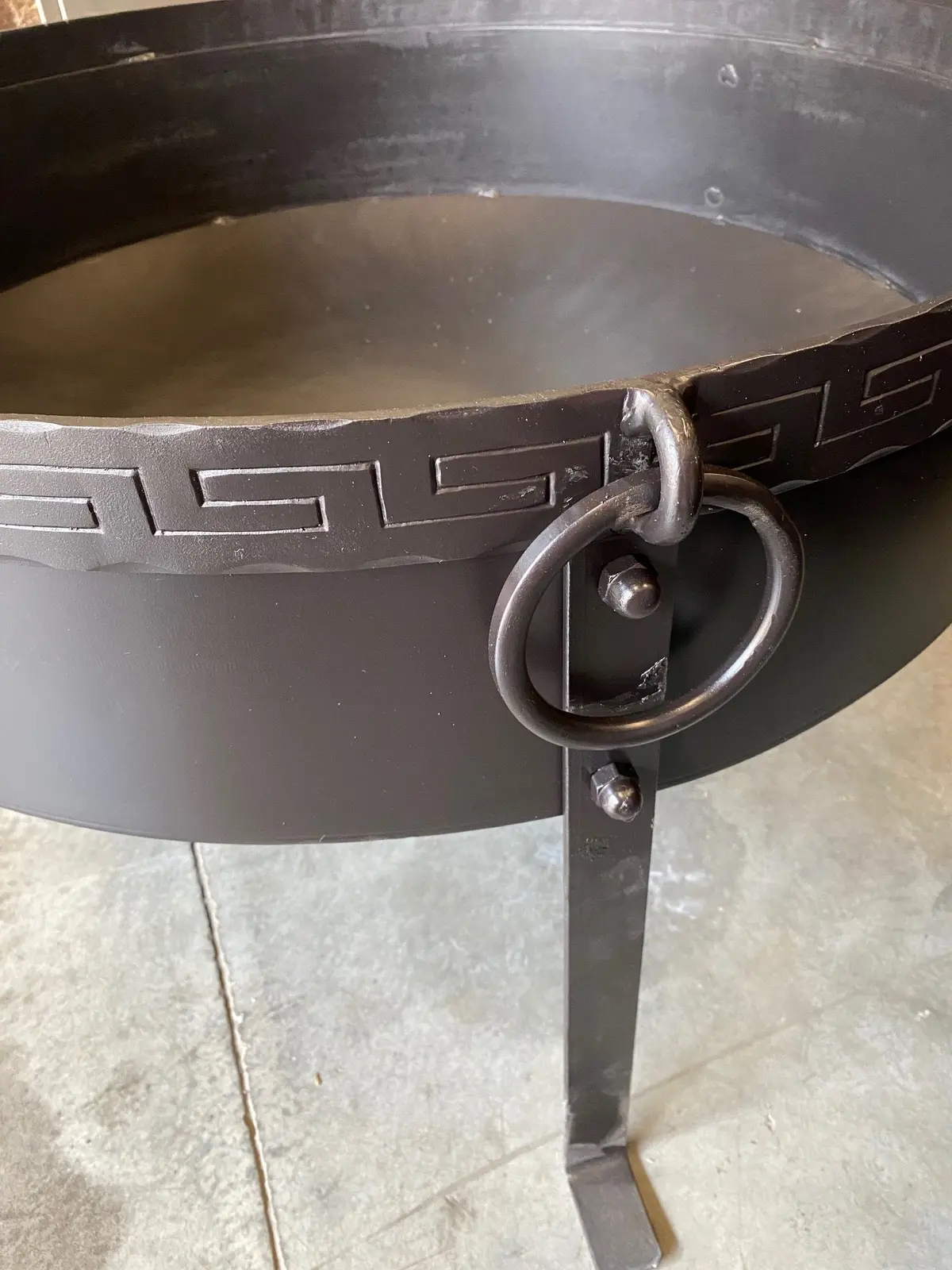 Dubai Steel Wood Fire Bowl 90Cm 1