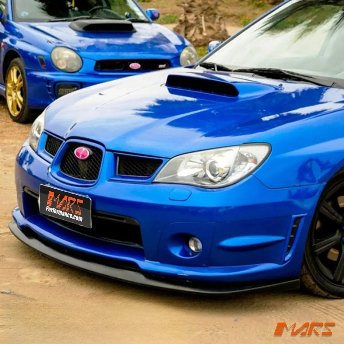 Matt Black St Front Bumper Bar Lip Spoiler Bodykit For Subaru Impreza Sti & Wrx 2005-2007 Hawkeye 2