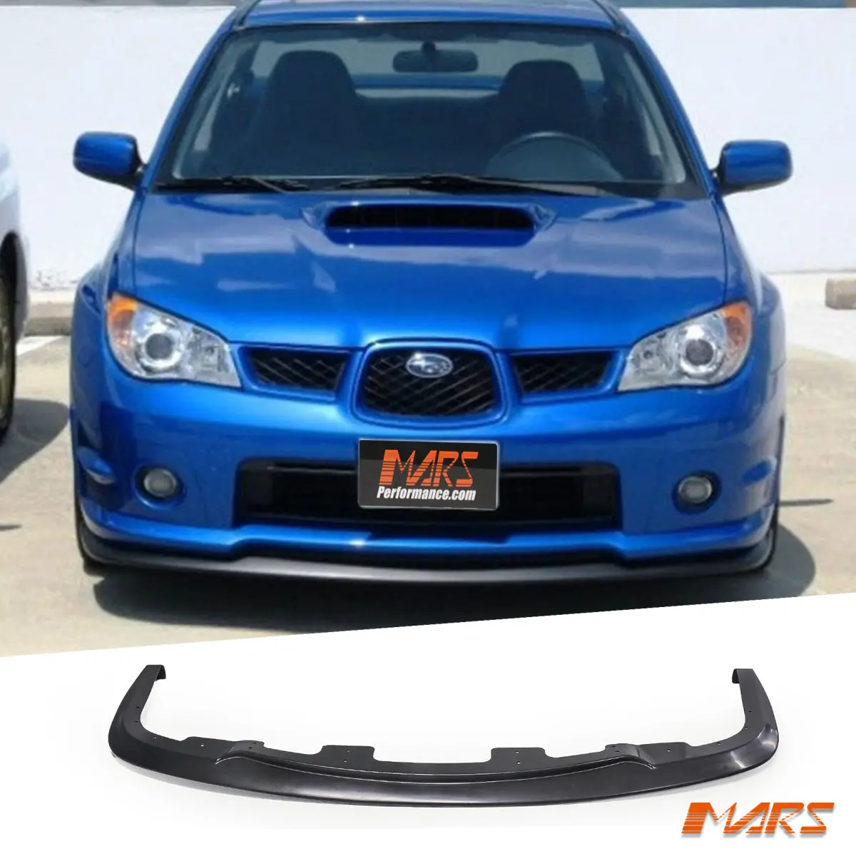 Matt Black St Front Bumper Bar Lip Spoiler Bodykit For Subaru Impreza Sti & Wrx 2005-2007 Hawkeye 1