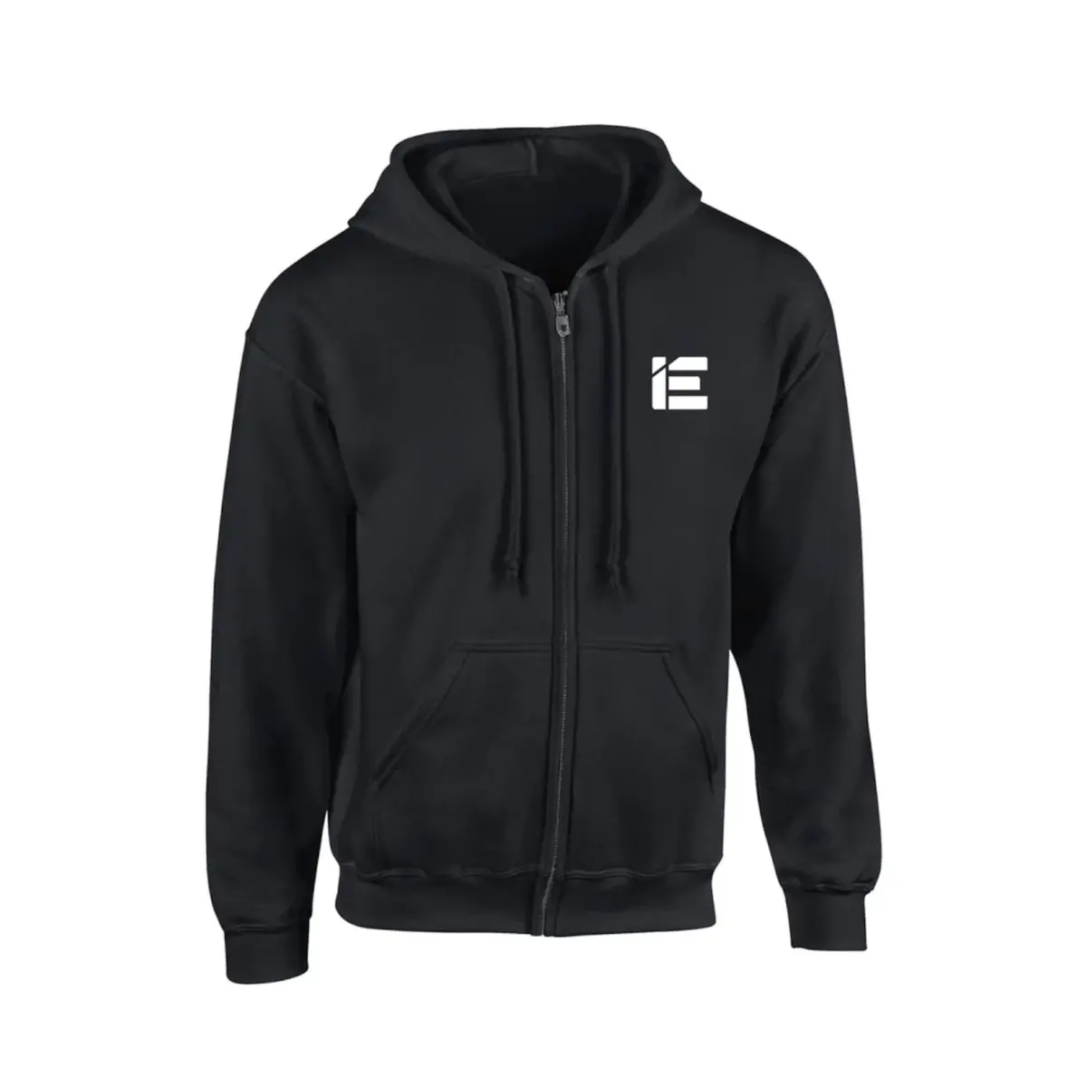 Integrated Engineering Black Full Zip Logo Hoodie 1