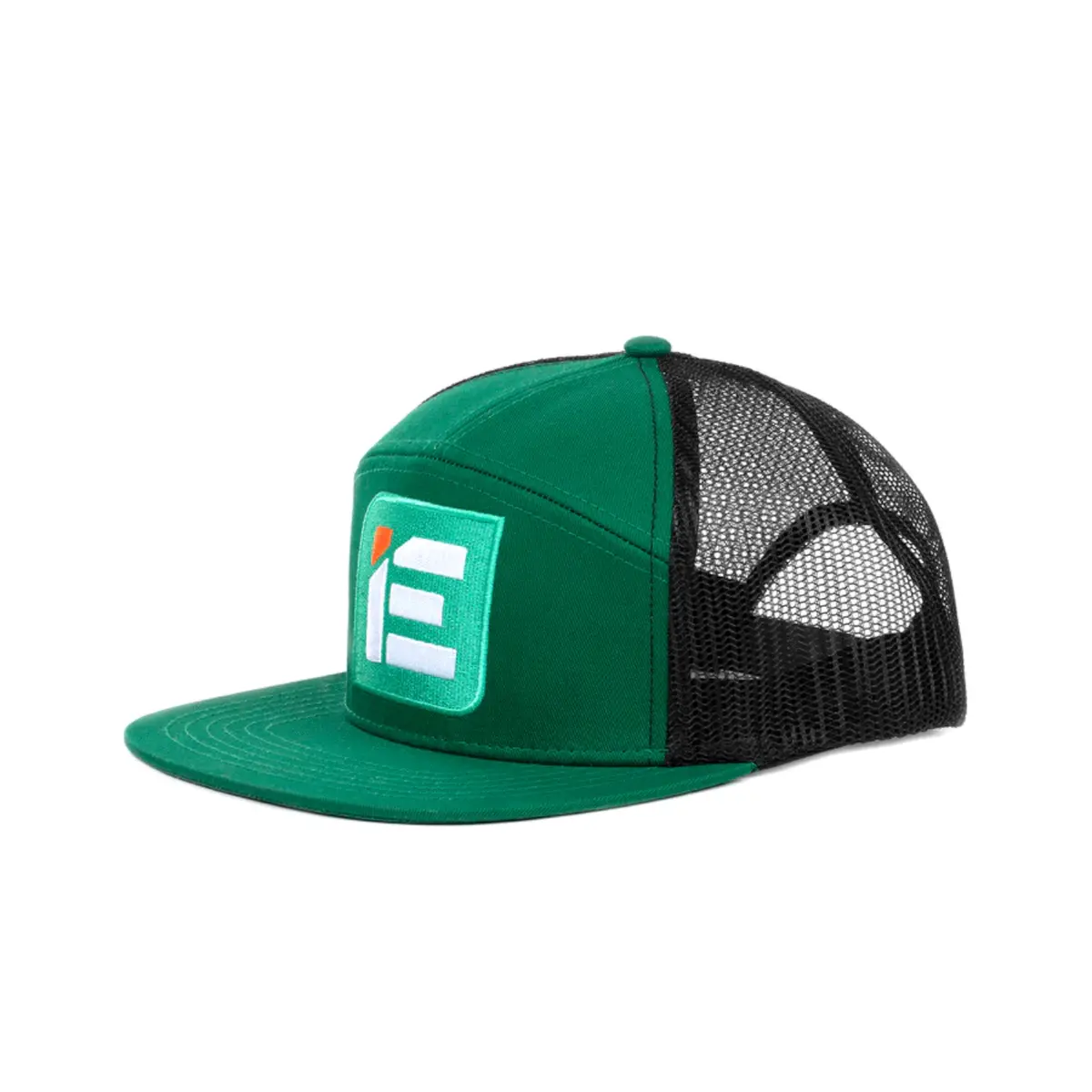 Integrated Engineering Green 7 Panel Snapback Hat 1