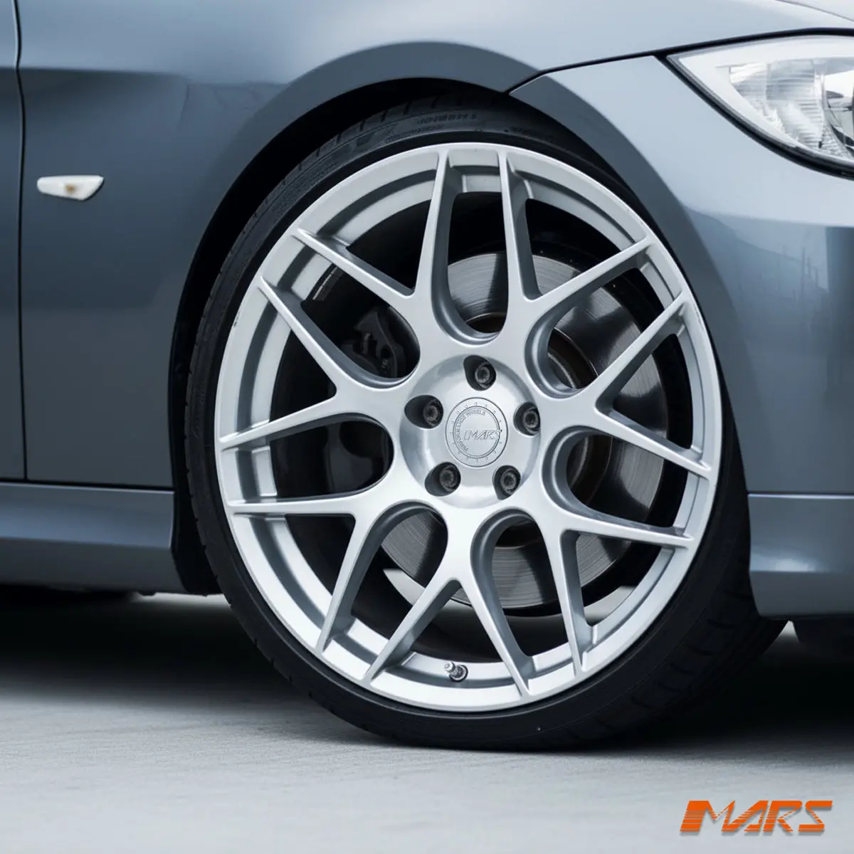 Mars Mp-Jw Machined Silver 19 Inch Stag Concave Alloy Wheels Rims 5X120 For Bmw 3-Series E90 E92 F30 1